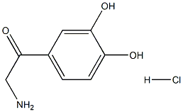 3,4-dihydroxy-α-aminoacetophenone hydrochloride Structure