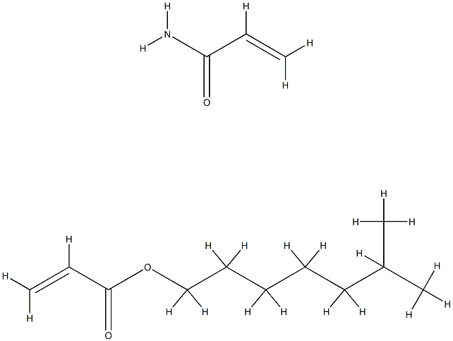 2-Propenoic acid, isooctyl ester, polymer with 2-propenamide Structure