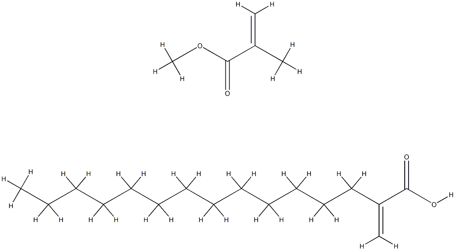 2-프로펜산,2-메틸-,메틸에스테르,트리데실2-프로펜산중합체 구조식 이미지