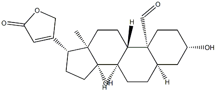 3β,14-Dihydroxy-19-oxo-5β-card-20(22)-enolide 구조식 이미지