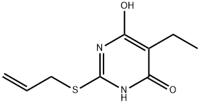 4(1H)-Pyrimidinone,5-ethyl-6-hydroxy-2-(2-propenylthio)-(9CI) Structure