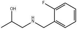 1-{[(2-fluorophenyl)methyl]amino}propan-2-ol 구조식 이미지