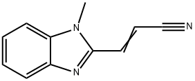 2-Propenenitrile,3-(1-methyl-1H-benzimidazol-2-yl)-(9CI) 구조식 이미지