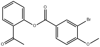 2-acetylphenyl 3-bromo-4-methoxybenzoate 구조식 이미지