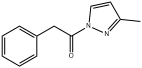 1H-Pyrazole,3-methyl-1-(phenylacetyl)-(9CI) Structure