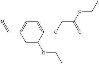 ethyl (2-ethoxy-4-formylphenoxy)acetate 구조식 이미지