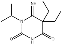 2,4(1H,3H)-Pyrimidinedione,5,5-diethyldihydro-6-imino-1-(1-methylethyl)-(9CI) Structure