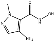 1H-Pyrazole-5-carboxamide,4-amino-N-hydroxy-1-methyl-(9CI) 구조식 이미지