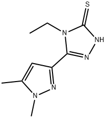 3H-1,2,4-Triazole-3-thione,5-(1,5-dimethyl-1H-pyrazol-3-yl)-4-ethyl-2,4-dihydro-(9CI) Structure