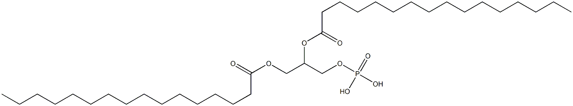 (±)-2,3-bis(palmitoyloxy)propyl dihydrogen phosphate Structure