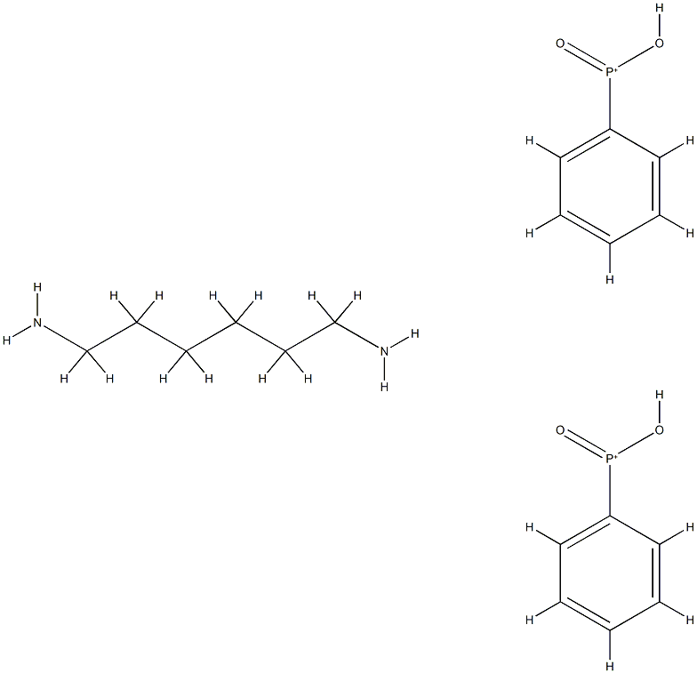 phenylphosphinic acid, compound with hexane-1,6-diyldiamine (2:1) Structure