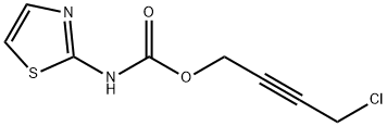 2-Thiazolecarbamic  acid,  4-chloro-2-butynyl  ester  (6CI,7CI,8CI) 구조식 이미지