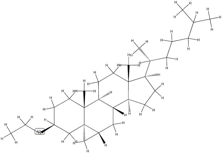 (3β,5α,6β)-3-Ethoxy-3',6-dihydrocyclopropa[5,6]cholestane 구조식 이미지