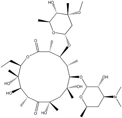 (8S)-8-Hydroxyerythromycin Structure