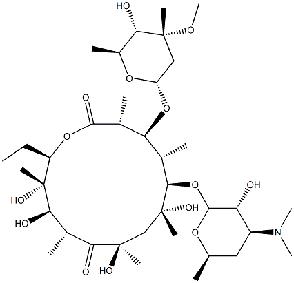 (8R)-8-하이드록시에리트로마이신 구조식 이미지