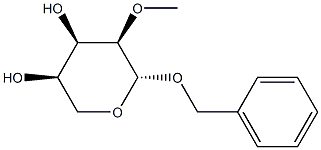 Benzyl 2-O-methyl-β-D-ribopyranoside Structure