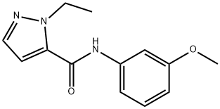 1H-Pyrazole-5-carboxamide,1-ethyl-N-(3-methoxyphenyl)-(9CI) Structure