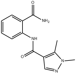 1H-Pyrazole-4-carboxamide,N-[2-(aminocarbonyl)phenyl]-1,5-dimethyl-(9CI) Structure