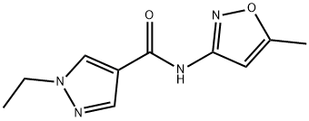 1H-Pyrazole-4-carboxamide,1-ethyl-N-(5-methyl-3-isoxazolyl)-(9CI) Structure