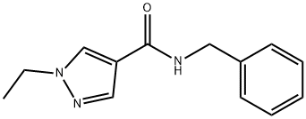 1H-Pyrazole-4-carboxamide,1-ethyl-N-(phenylmethyl)-(9CI) Structure