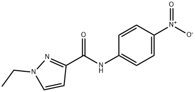 1H-Pyrazole-3-carboxamide,1-ethyl-N-(4-nitrophenyl)-(9CI) 구조식 이미지