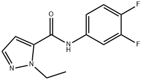 1H-Pyrazole-5-carboxamide,N-(3,4-difluorophenyl)-1-ethyl-(9CI) 구조식 이미지