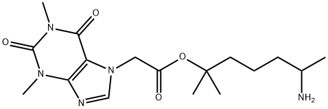 HeptaminolAcefyllin Structure
