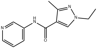 1H-Pyrazole-4-carboxamide,1-ethyl-3-methyl-N-3-pyridinyl-(9CI) Structure