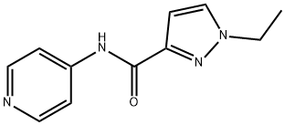 1H-Pyrazole-3-carboxamide,1-ethyl-N-4-pyridinyl-(9CI) Structure