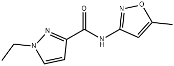 1H-Pyrazole-3-carboxamide,1-ethyl-N-(5-methyl-3-isoxazolyl)-(9CI) Structure