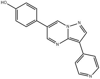 4-[3-(pyridin-4-yl)pyrazolo[1,5-a]pyrimidin-6-yl]phenol 구조식 이미지