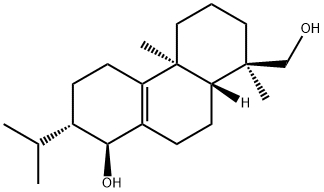 [1R,(+)]-1,2,3,4,4a,5,6,7,8,9,10,10aα-Dodecahydro-8α-hydroxy-1,4aβ-dimethyl-7β-isopropyl-1-phenanthrenemethanol 구조식 이미지
