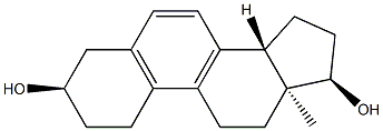 Estra-5,7,9-triene-3α,17α-diol Structure