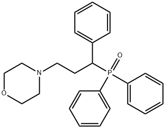 Diphenyl[α-(2-morpholinoethyl)benzyl]phosphine oxide Structure