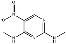 N,N'-dimethyl-5-nitro-pyrimidine-2,4-diamine 구조식 이미지