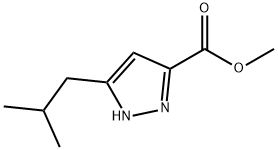 Methyl 3-isobutyl-1H-pyrazole-5-carboxylate Structure