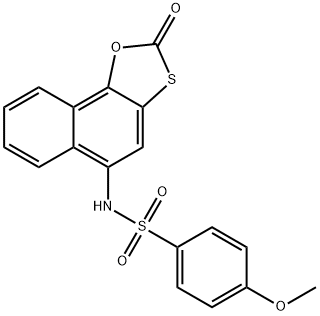 4-methoxy-N-(2-oxonaphtho[2,1-d][1,3]oxathiol-5-yl)benzenesulfonamide 구조식 이미지