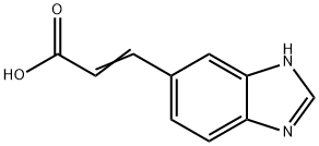 2-Propenoicacid,3-(1H-benzimidazol-5-yl)-(9CI) 구조식 이미지