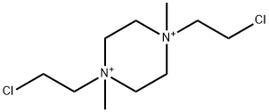 NNDIMETHYLNNBIS2클로로에틸피페라지늄 구조식 이미지