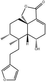 (6S,10aS)-7β-[2-(3-Furyl)ethyl]-6,6aβ,7,8,9,10-hexahydro-6-hydroxy-7,8α-dimethylnaphtho[1,8a-c]furan-3(5H)-one 구조식 이미지