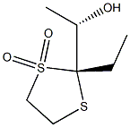 1,3-Dithiolane-2-methanol,2-ethyl-alpha-methyl-,1,1-dioxide,(alphaS,2R)-(9CI) 구조식 이미지