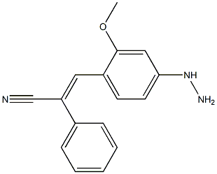 4-Hydrazino-2-methoxy-β-stilbenecarbonitrile 구조식 이미지
