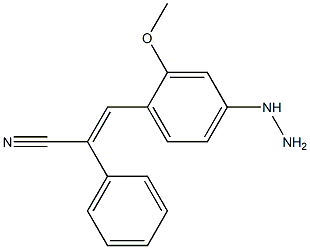 4-Hydrazino-2-methoxy-β-stilbenecarbonitrile Structure