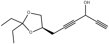 1,4-Hexadiyn-3-ol,6-[(4R)-2,2-diethyl-1,3-dioxolan-4-yl]-(9CI) Structure