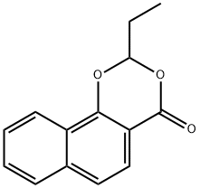 4H-Naphtho[1,2-d]-1,3-dioxin-4-one,2-ethyl-(9CI) 구조식 이미지