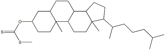 디티오탄산O-(5α-콜레스탄-3β-일)S-메틸에스테르 구조식 이미지