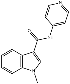 1H-Indole-3-carboxamide,1-methyl-N-4-pyridinyl-(9CI) 구조식 이미지