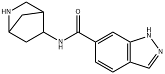 1H-Indazole-6-carboxamide,N-2-azabicyclo[2.2.1]hept-5-yl-(9CI) 구조식 이미지