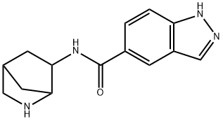 1H-Indazole-5-carboxamide,N-2-azabicyclo[2.2.1]hept-6-yl-(9CI) Structure