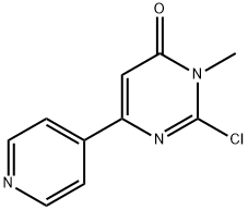4(3H)-Pyrimidinone, 2-chloro-3-methyl-6-(4-pyridin Structure